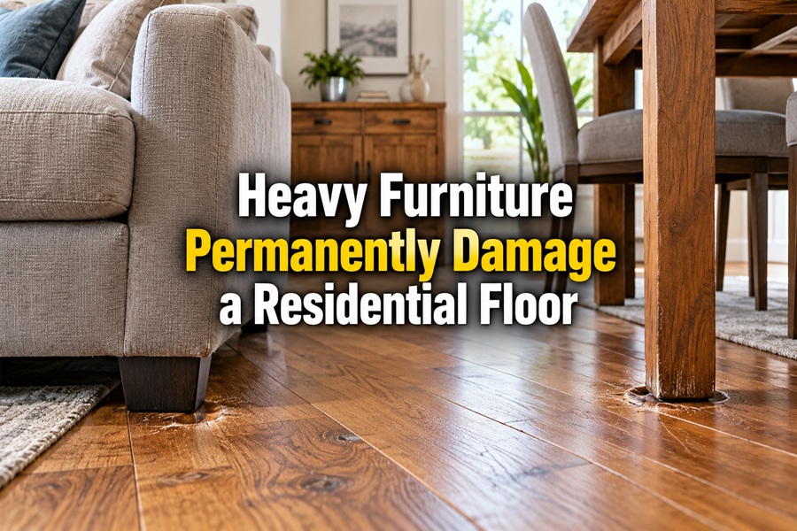 Heavy Furniture Permanently Damage a Residential Floor