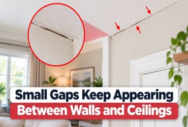 Small Gaps Keep Appearing Between Walls and Ceilings