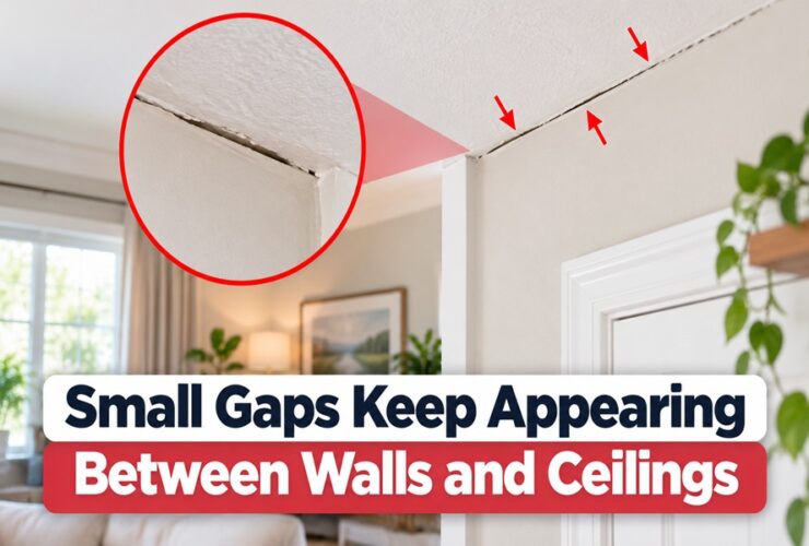 Small Gaps Keep Appearing Between Walls and Ceilings