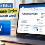 how to edit a purchase order in microsoft word