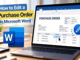 how to edit a purchase order in microsoft word